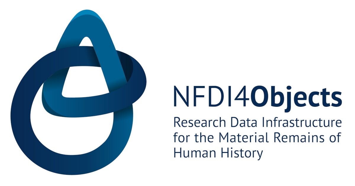 NFDI4Objects-Logo, daneben der Schriftzug 